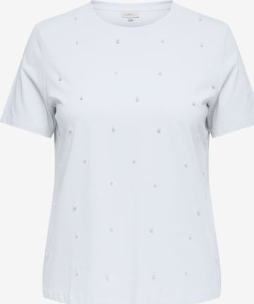 Tricou 'CARNINNA' de la ONLY Carmakoma pe alb: față