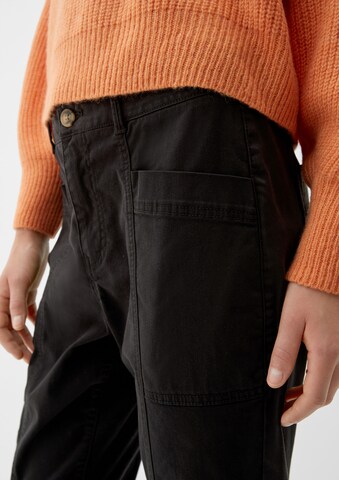s.Oliver Regular Hose in Schwarz
