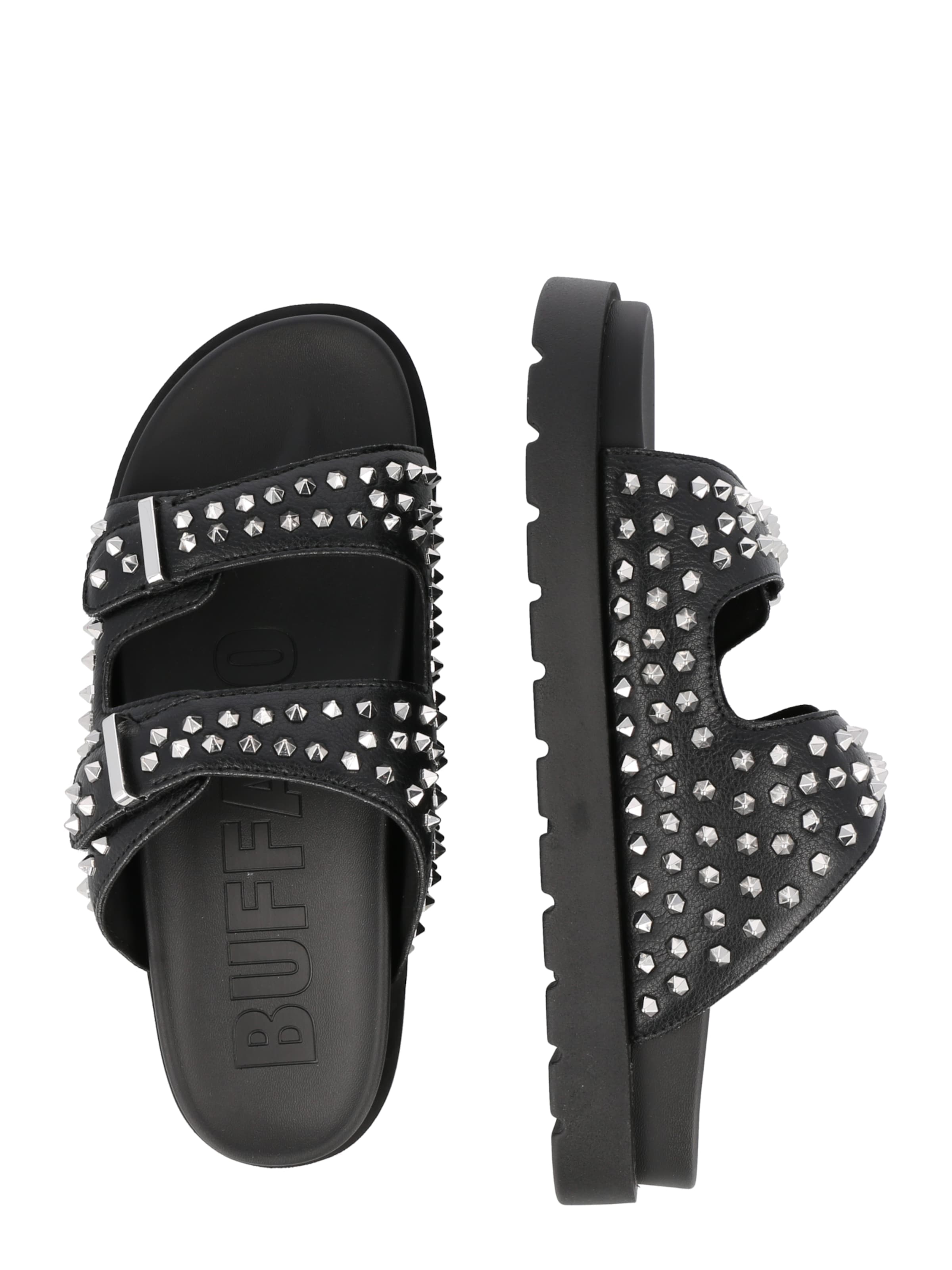 Frauen Sandalen BUFFALO Pantolette in Schwarz - HI33888 Frauen Sandalen BUFFALO Pantolette in Schwarz - HI33888