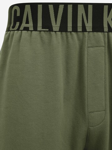 Calvin Klein Underwear Tapered Pyjamahousut 'Intense Power' värissä vihreä