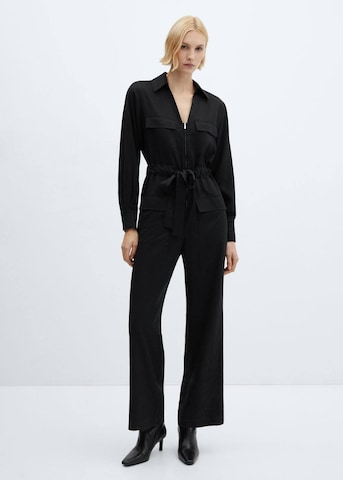 MANGO Jumpsuit 'Kenia' in Zwart: voorkant