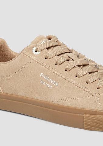 s.Oliver Sneakers laag in Beige