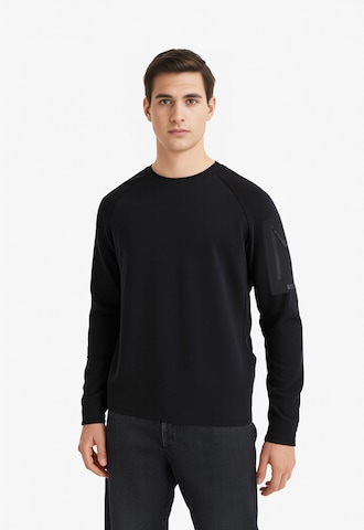 BOSS Sweatshirt in Schwarz: Vorderseite