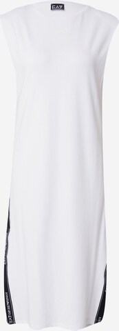 EA7 Emporio Armani - Vestido en blanco: frente