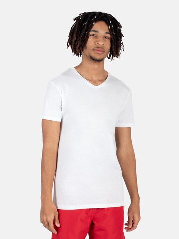 PANTONECLO Shirt 'Pantoneclo Men’s V-Neck Short Sleeve T-Shirt' in Weiß