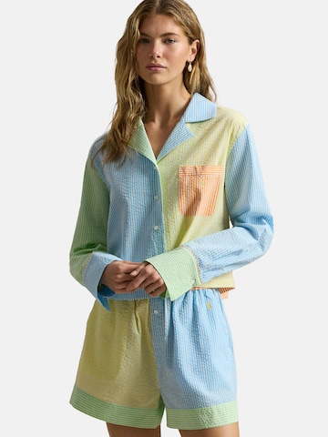 Polo Ralph Lauren Pyjama ' Scallop Seersucker ' in Gemengde kleuren: voorkant