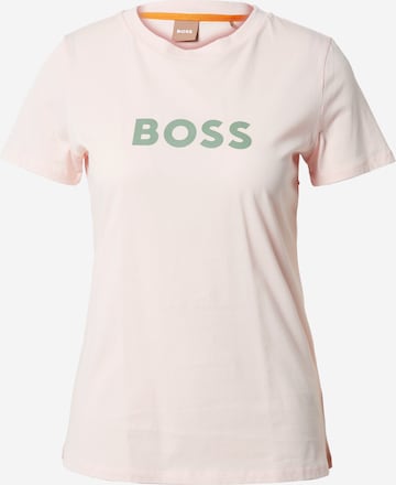 BOSS Orange Shirts 'Elogo' i pink: forside