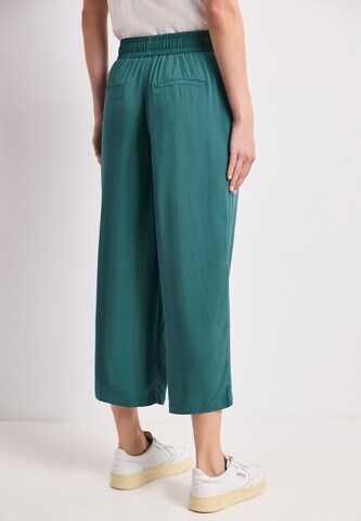 STREET ONE Wide Leg Hose in Grün
