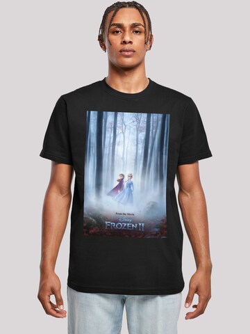 T-Shirt 'Disney Frozen 2 Movie Poster' F4NT4STIC en noir : devant