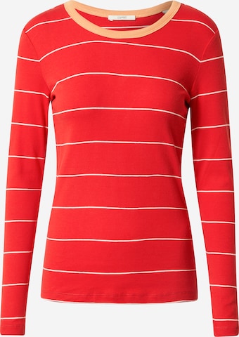 ESPRIT Тениска в червено: отпред