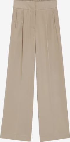 BOSS Pleated Pants 'Tarima' in Brown: front