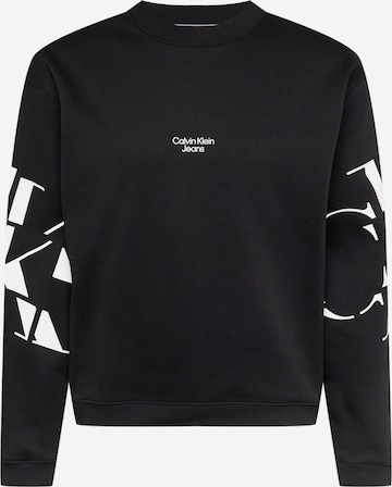 Calvin Klein Jeans Sweatshirt i svart: framsida