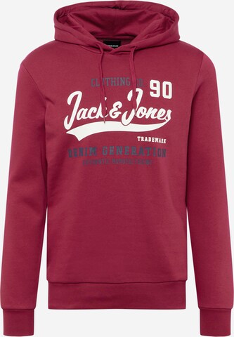 JACK & JONESSweater majica - crvena boja: prednji dio