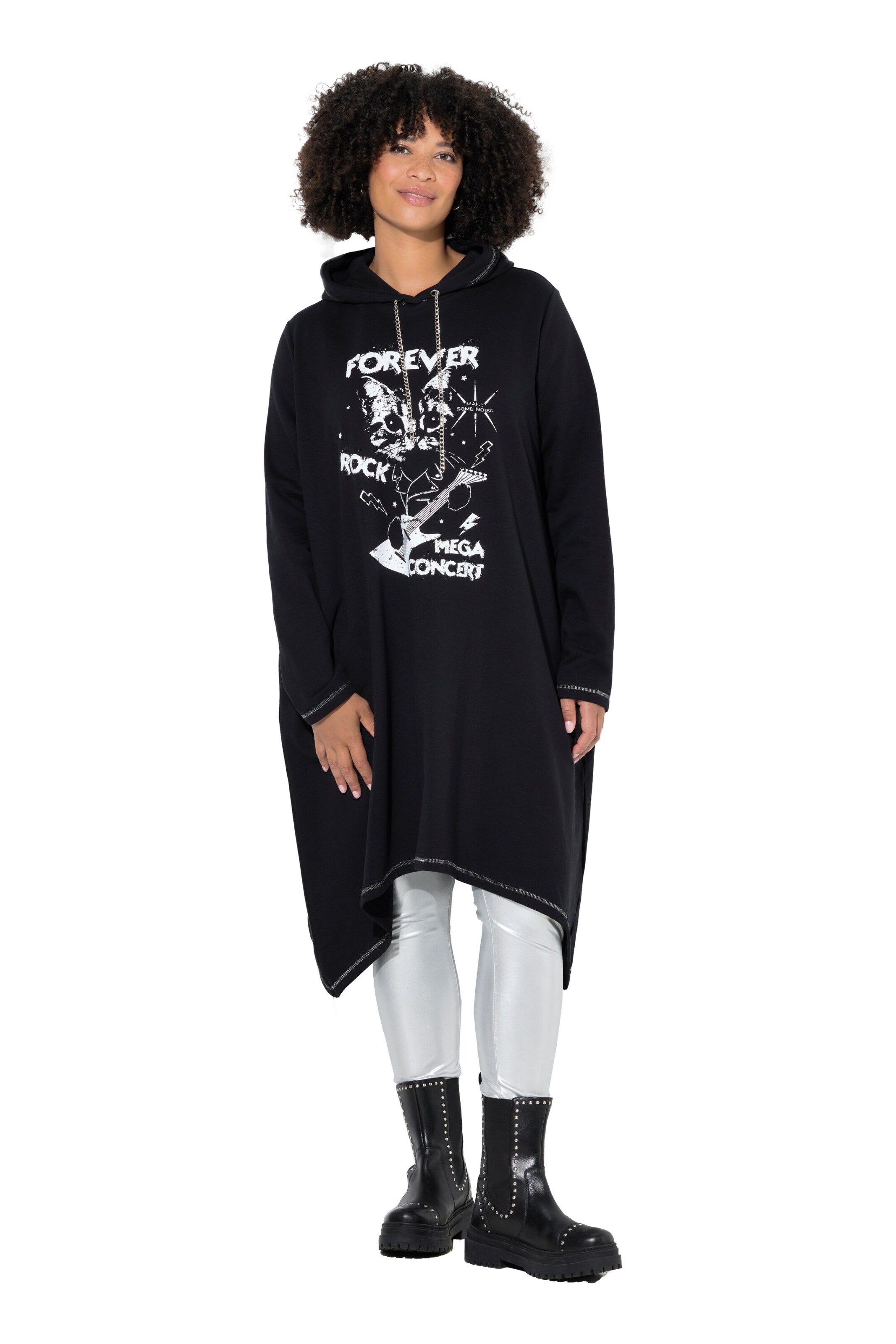 Angel of Style Dress in Black: front