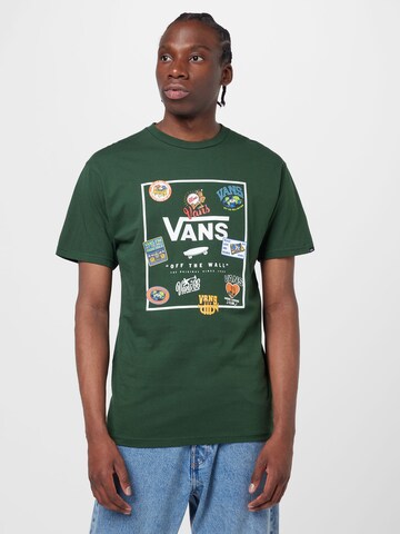 VANS Μπλουζάκι 'CLASSIC' σε πράσινο: μπροστά