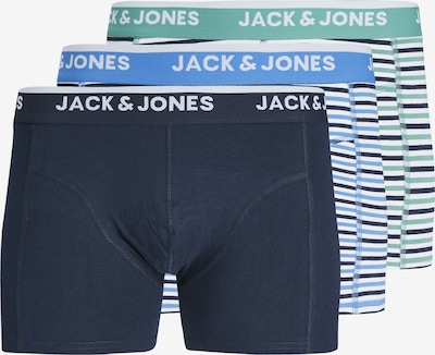 JACK & JONES Boxershorts 'KODA' in de kleur Nachtblauw / Lichtblauw / Pastelgroen / Wit, Productweergave
