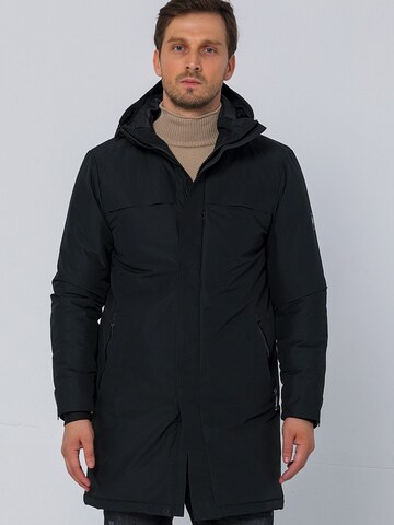 Ron Tomson Between-Seasons Parka 'LOS ANGELES' in Black: front