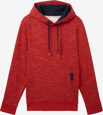 Sweat-shirt TOM TAILOR en rouge : devant