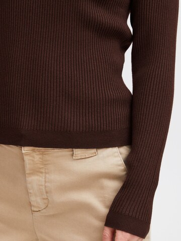 PULZ Jeans Sweater ' SARA ' in Brown