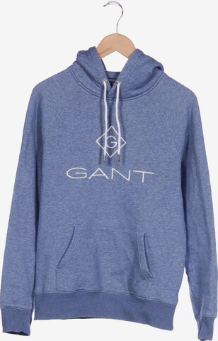 GANT Sweatshirt & Zip-Up Hoodie in S in Blue: front