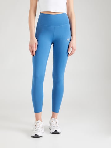 new balance Skinny Sporthose 'Essentials Harmony' in Blau: predná strana