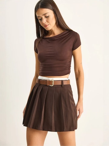 Jupe Bianco Lucci en marron