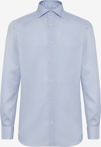 Boggi Milano Slim Fit Forretningsskjorte i blå: forside