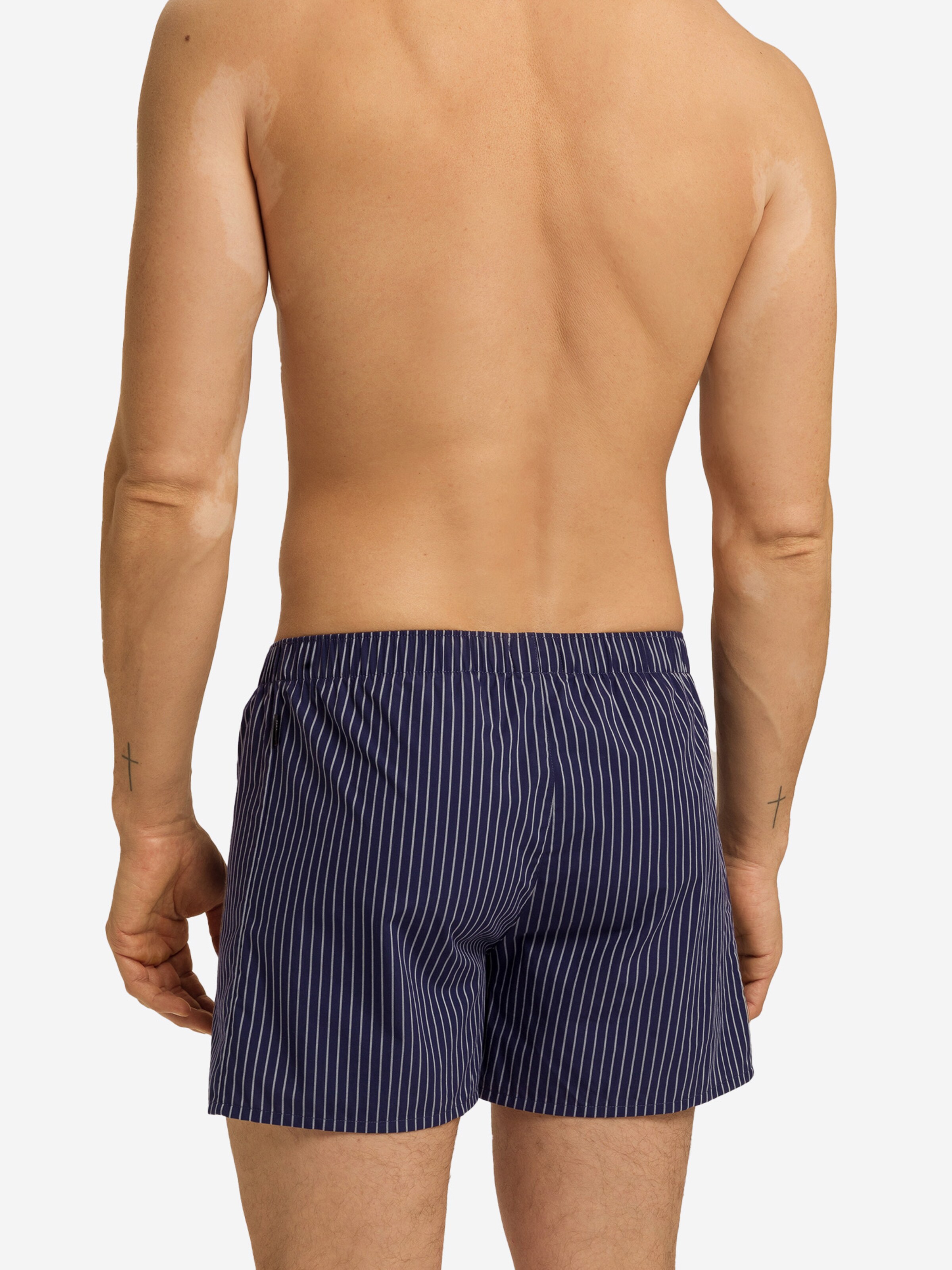 Hanro - Boxers ' Fancy Woven ' em azul