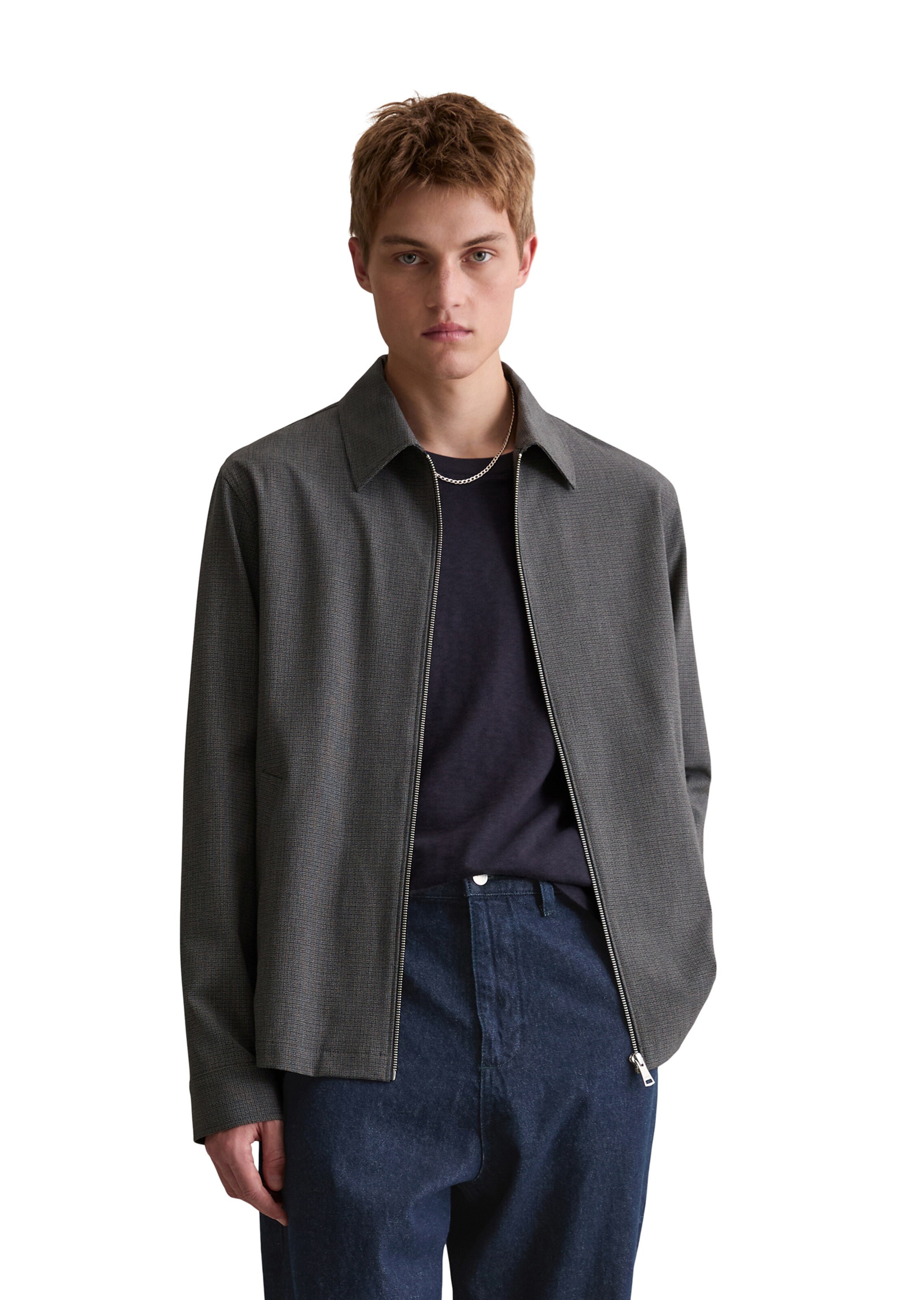 Marc O'Polo DENIM Between-season jacket in Grey: front
