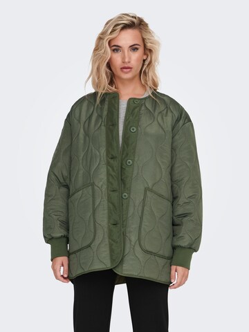 ONLY Демисезонная куртка 'JUNG' в Зеленый: спереди