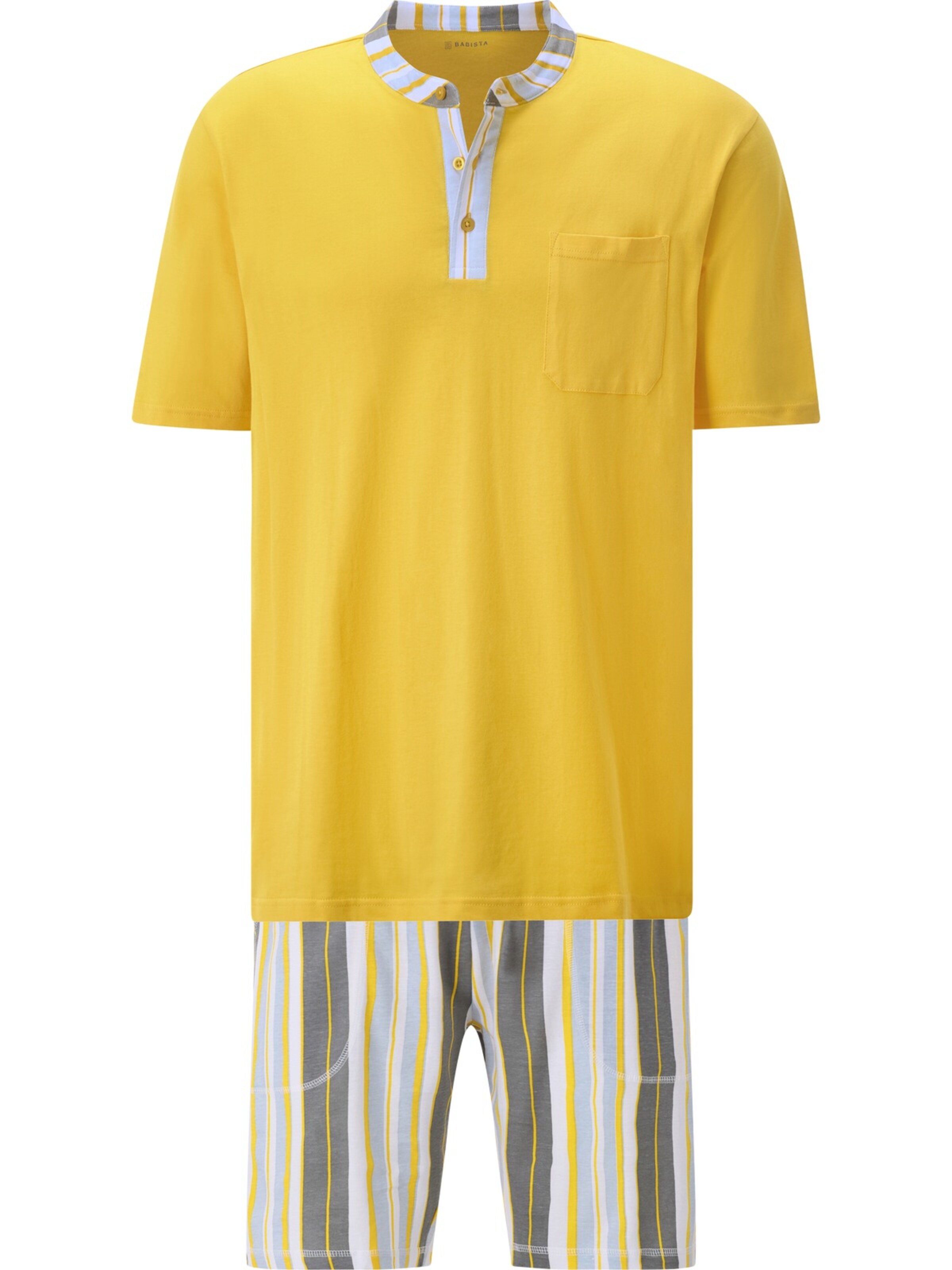 BABISTA Short Pajamas 'Viloro' in Yellow: front