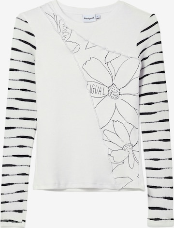 T-shirt Desigual en blanc : devant