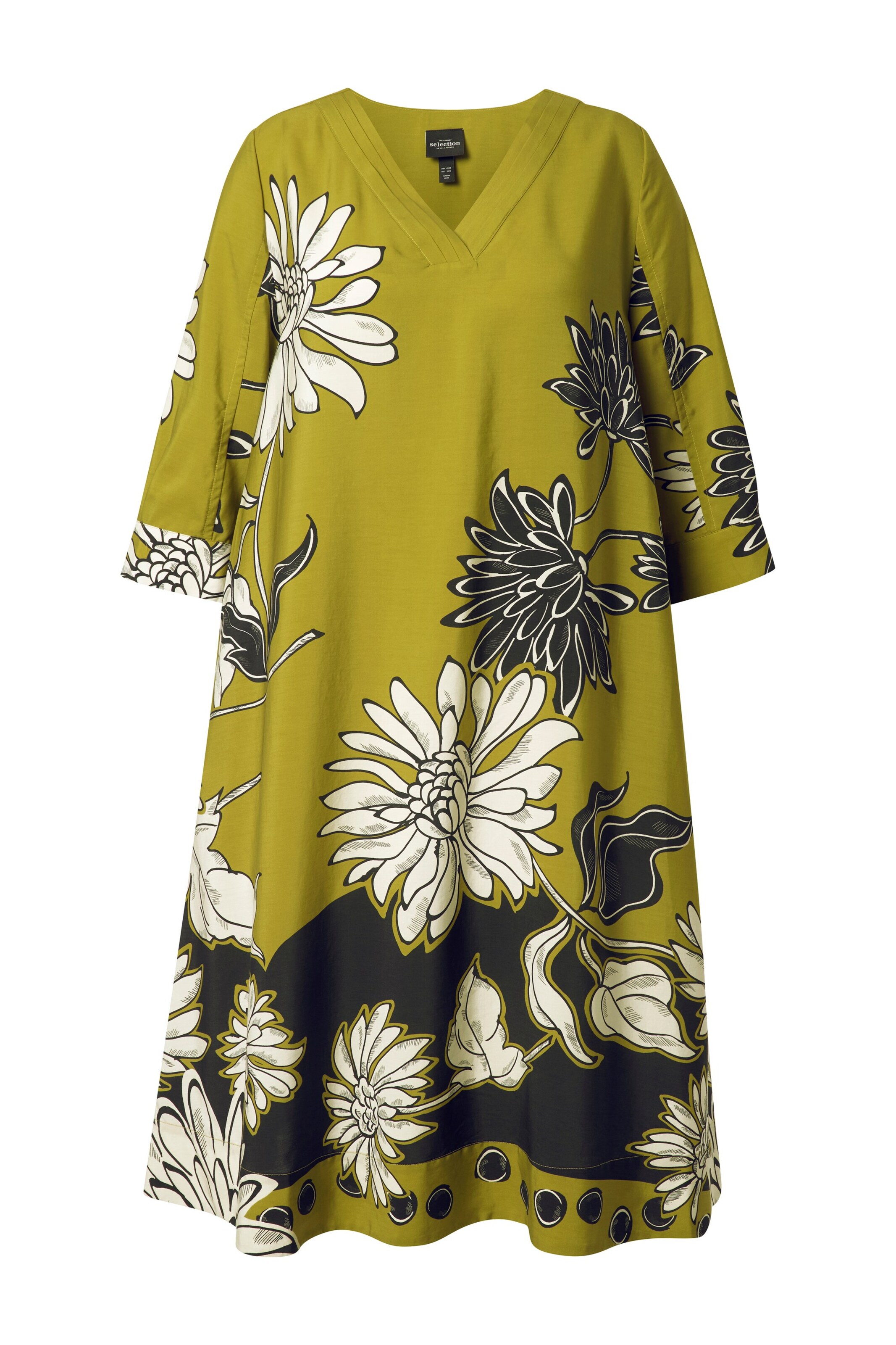 Ulla Popken Dress in Green: front