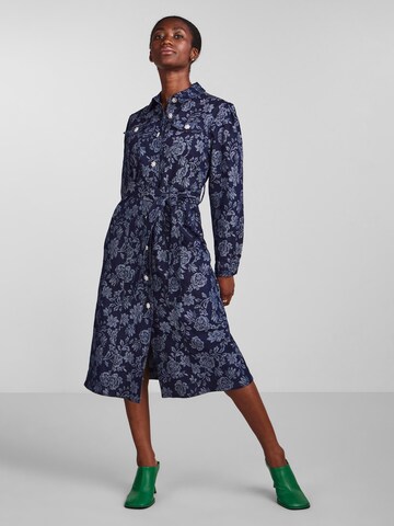 YAS Shirt dress 'DENISE' in Blue