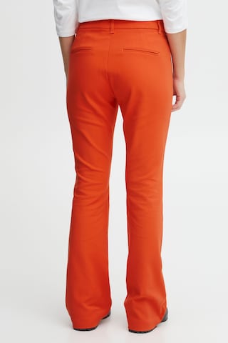 PULZ Jeans Flared Pants 'Bindy' in Red
