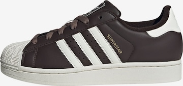 Baskets basses 'Superstar II' ADIDAS ORIGINALS en marron : devant