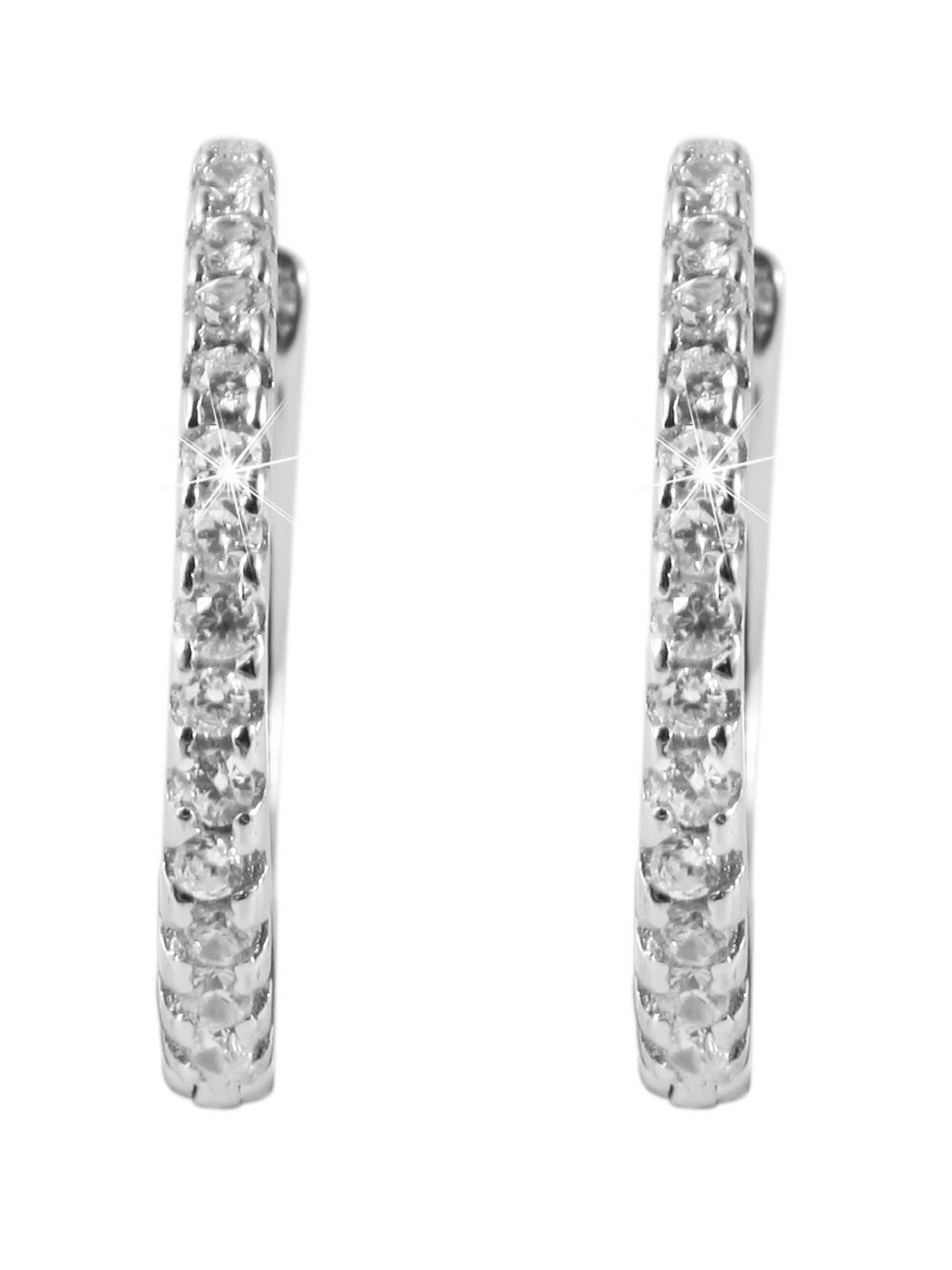 Akzent Earrings 'Finja, 925 Sterlingsilber, langlebig' in Silver