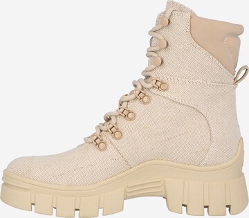 GUESS Lace-Up Ankle Boots 'Hearly' in Beige