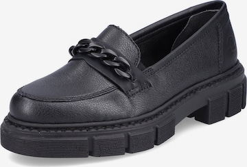 Rieker - Sapato Slip-on em preto: frente