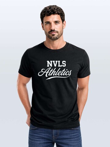 Neverless Shirt 'NVLS Athletics' in Black: front