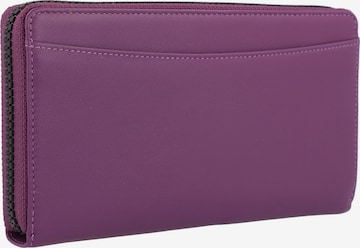 Porte-monnaies 'Capri' Braun Büffel en violet