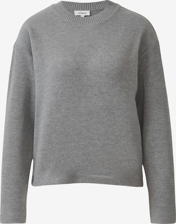 s.Oliver Sweatshirt in Grau: Vorderseite