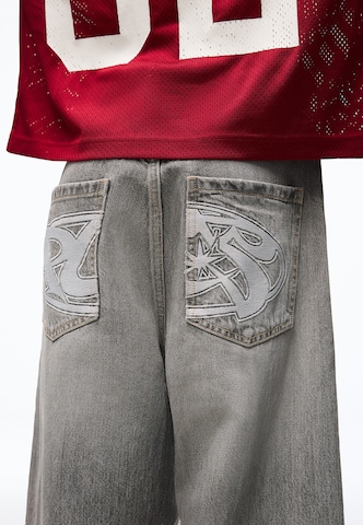 Bershka Barrel Jeans i grå