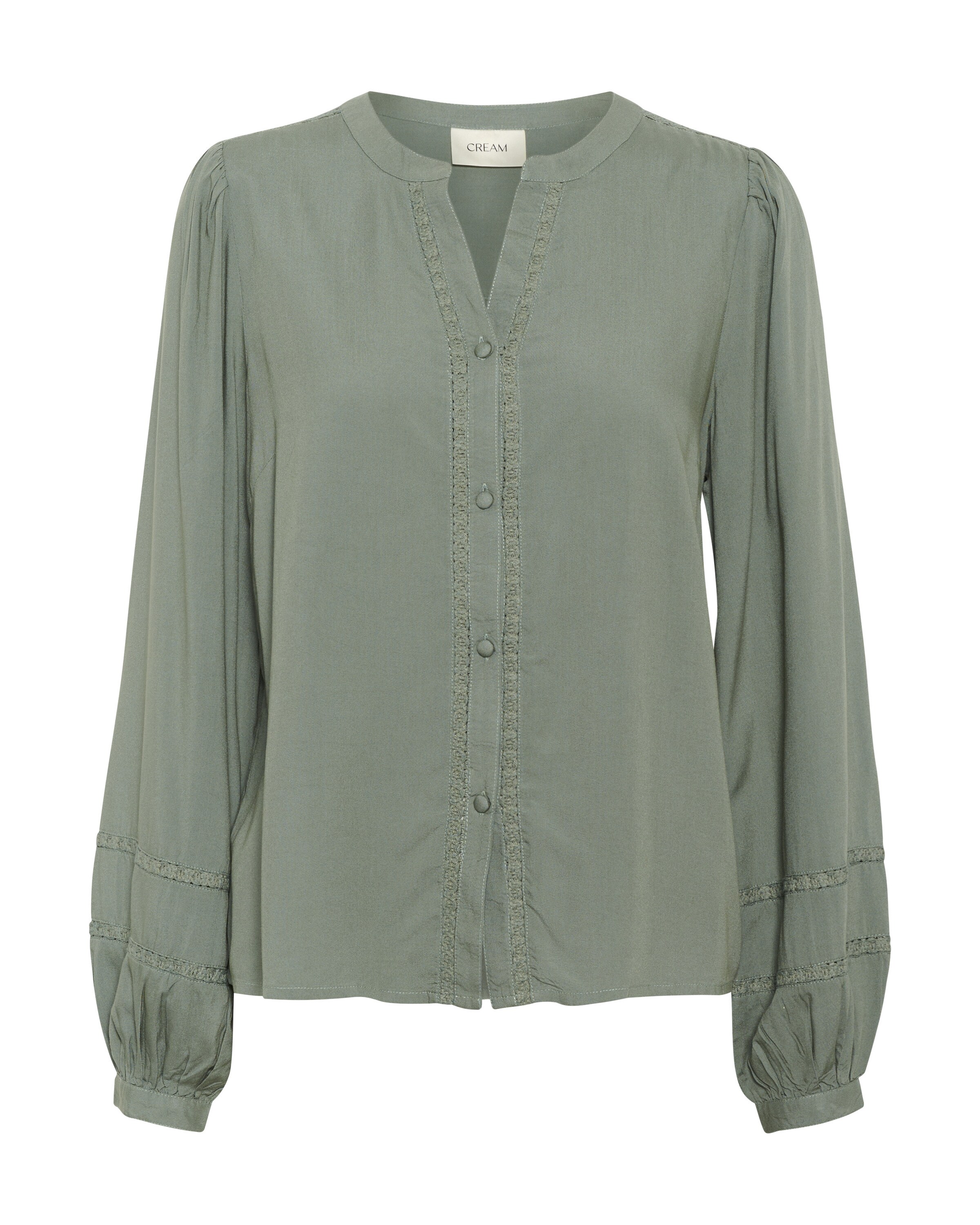 Cream Bluse 'Tiah' in Grün: Vorderseite