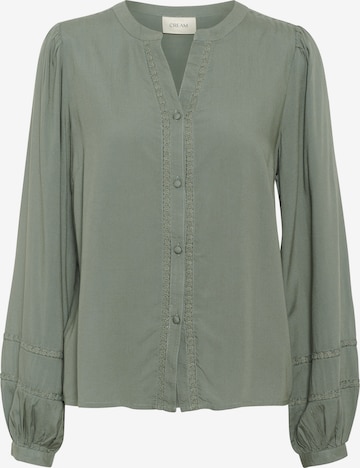 Cream Bluse 'Tiah' in Grün: Vorderseite