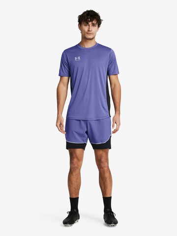 UNDER ARMOUR Regular Workout Pants 'Challenger Pro Training' in Purple