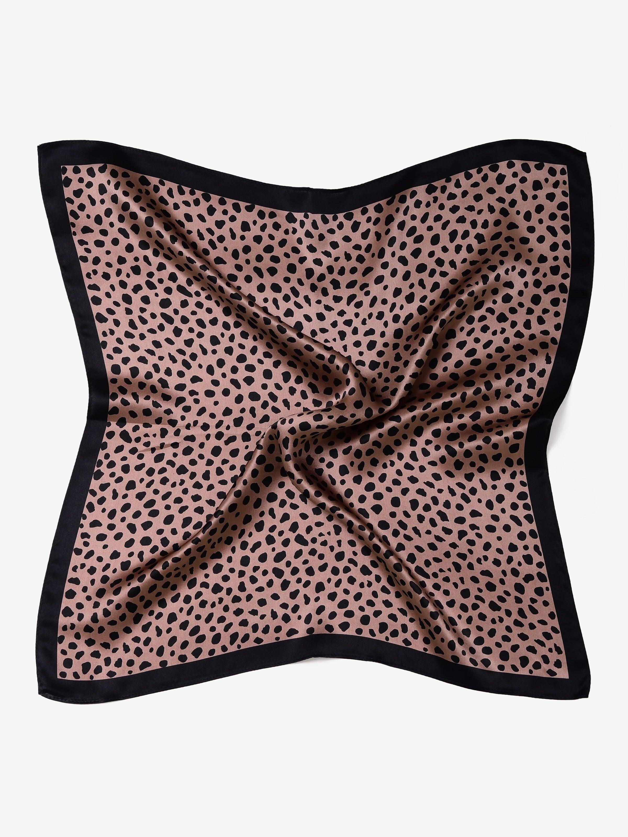MayTree Scarf 'Leopard' in Brown: front