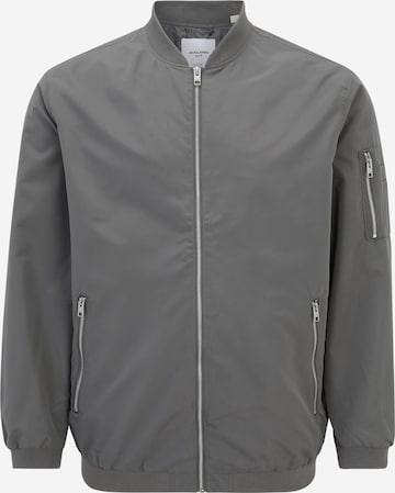 Giacca di mezza stagione 'JJERUSH' di Jack & Jones Plus in grigio: frontale