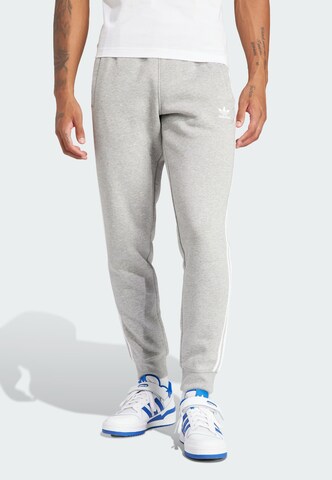 Effilé Pantalon 'Adicolor' ADIDAS ORIGINALS en gris : devant