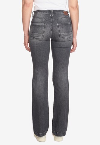 Le Temps Des Cerises Flared Jeans in Grey